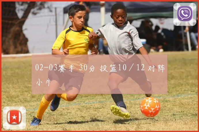 02-03赛季 30分 投篮10／12 对阵小牛